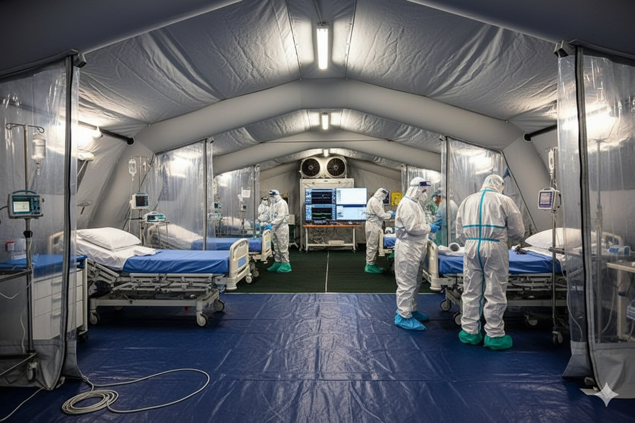 Медицинские надувные палатки