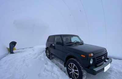 Бескаркасная палатка 16х7х6 м